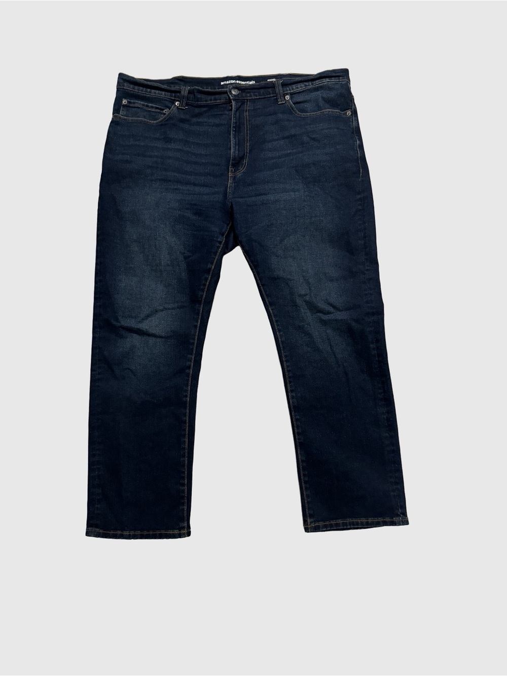 Men's Dark Blue Straight-Leg Jeans